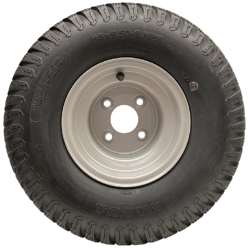 18x9.50-8 Roues de tondeuse à gazon 4 clous Multi Turf 100mm 6ply 595kgs each (Lot de 2)_1