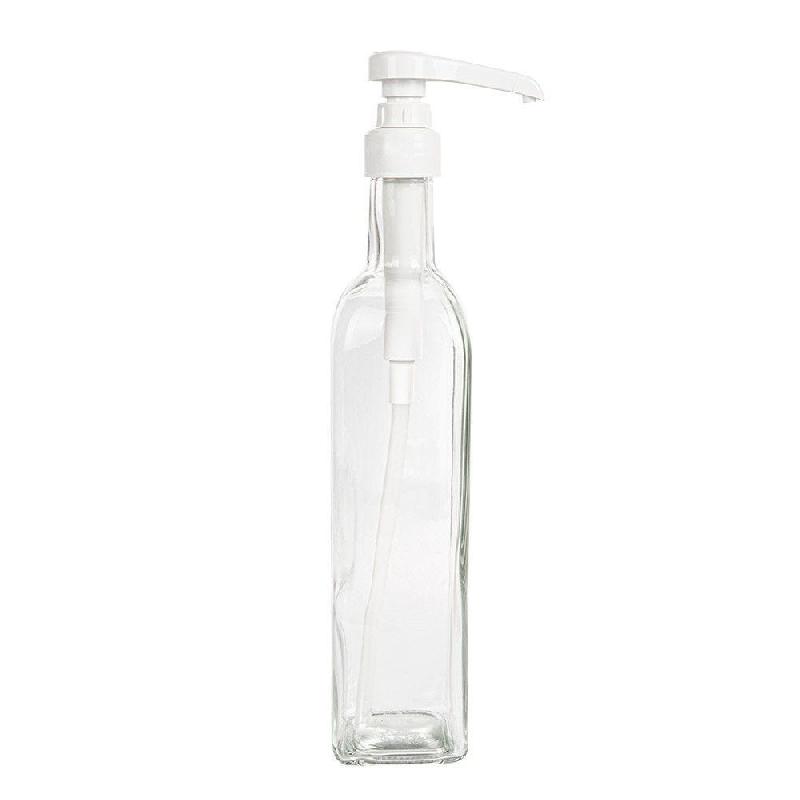 Bouteille avec pompe pour sauce verre 500 ml 6x29,7cm - par 24_1