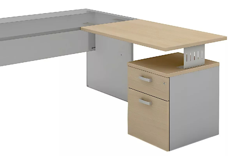 Bureau individuel avec retour sur caisson porteur So Ferrol_1