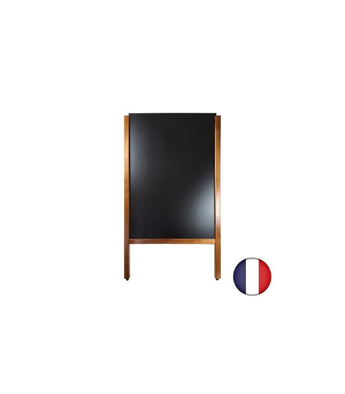 Chevalet stop trottoir - 2 ardoises amovibles cadre bois dimensions 119x68 cm - Référence : PFN51CH_1