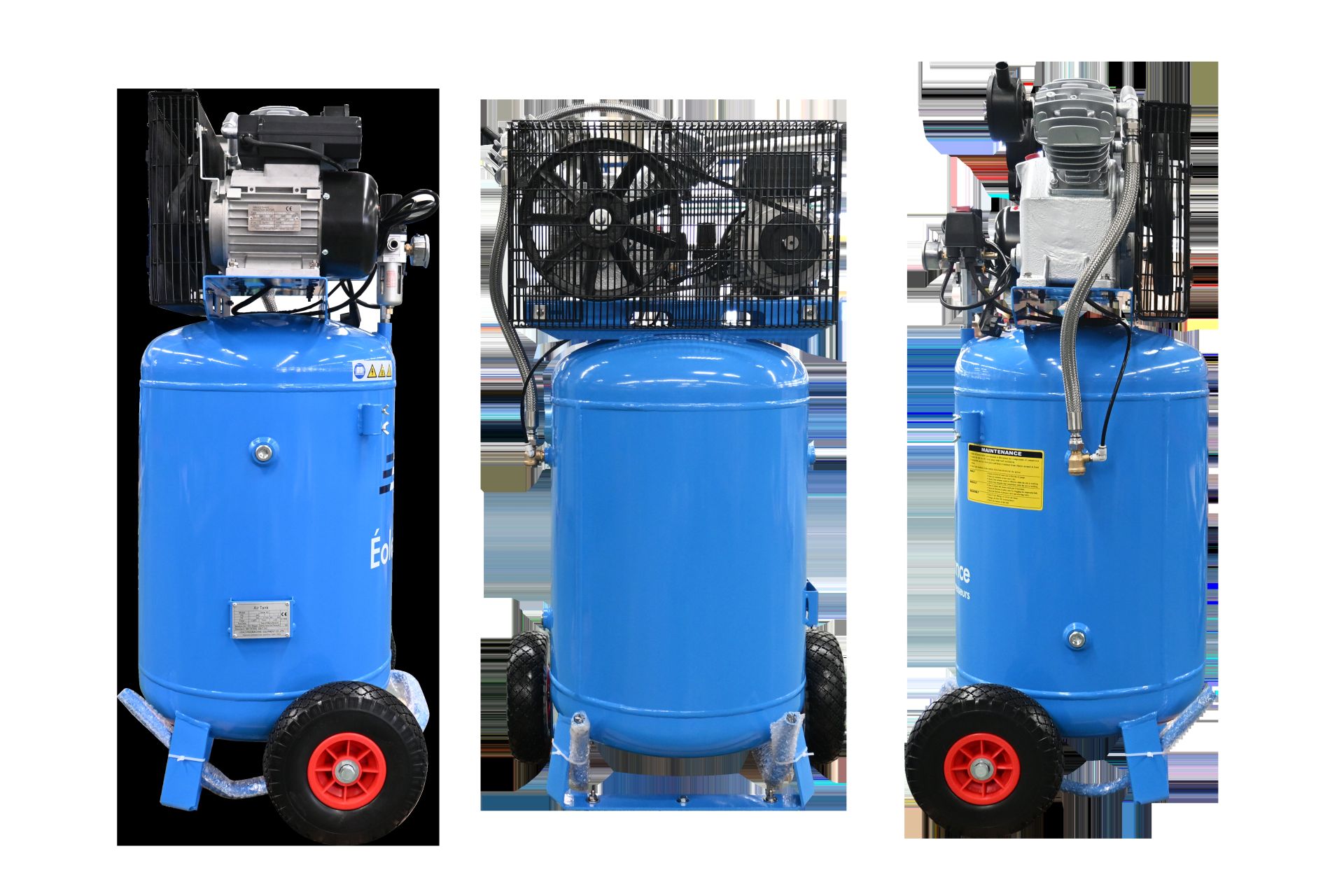 Compresseur à piston sur cuve verticale de 110 litres - 1,8 kW / 2.5 CV / 230 V_1