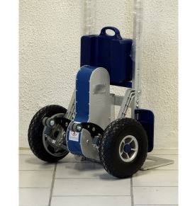 Diable monte-escalier électrique - 170 kg - Repliable avec freins stabilisateurs et accessoires inclus_1