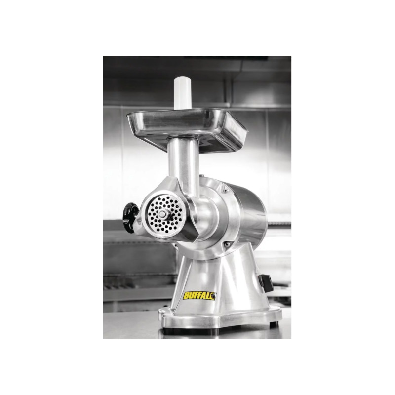 Hachoir à viande professionnel Buffalo - usage intensif - 250 kg/heure - 230 V - acier inoxydable AISI 304_1