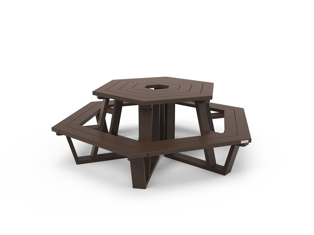 Table de pique-nique HELIOS - largeur 2324 mm - STD OR-TPN-02 - plastique 95% - fixation incluse_1