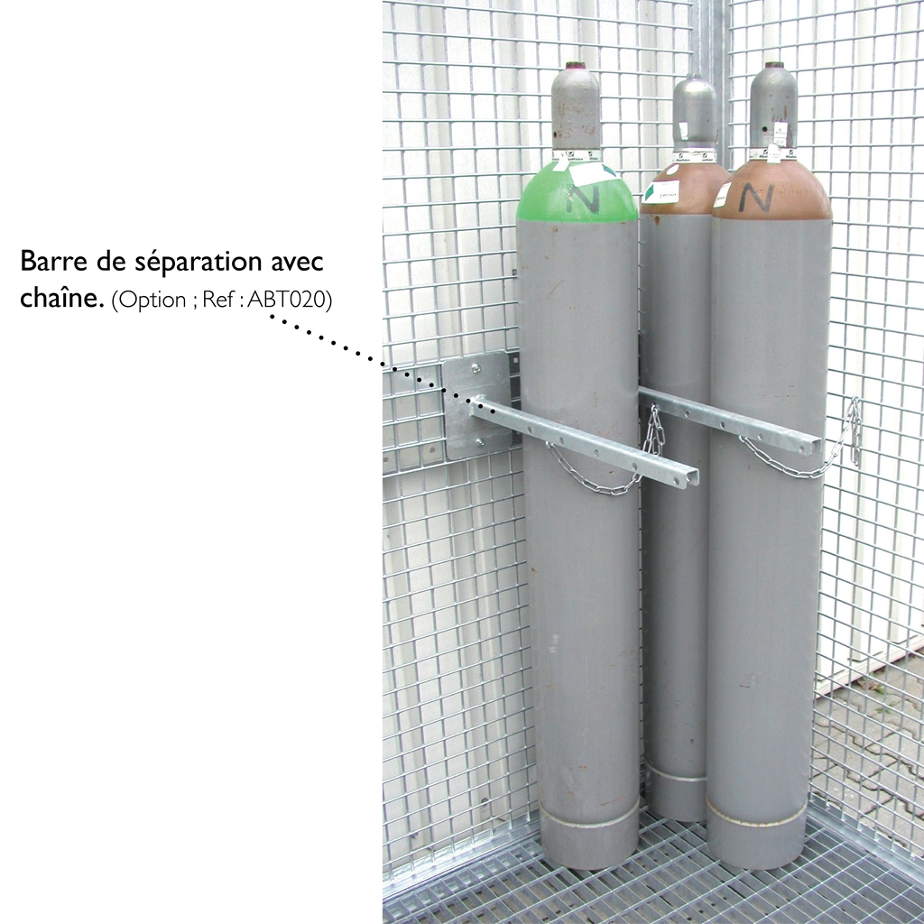 Abri pour 32 bouteilles de gaz en acier galvanisé à chaud avec plancher - ABTG032 DELAHAYE INDUSTRIES_1