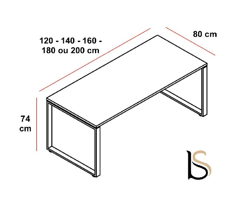 Bureau droit OGI Q - MDD - Blanc 9010, 140, Blanc_1
