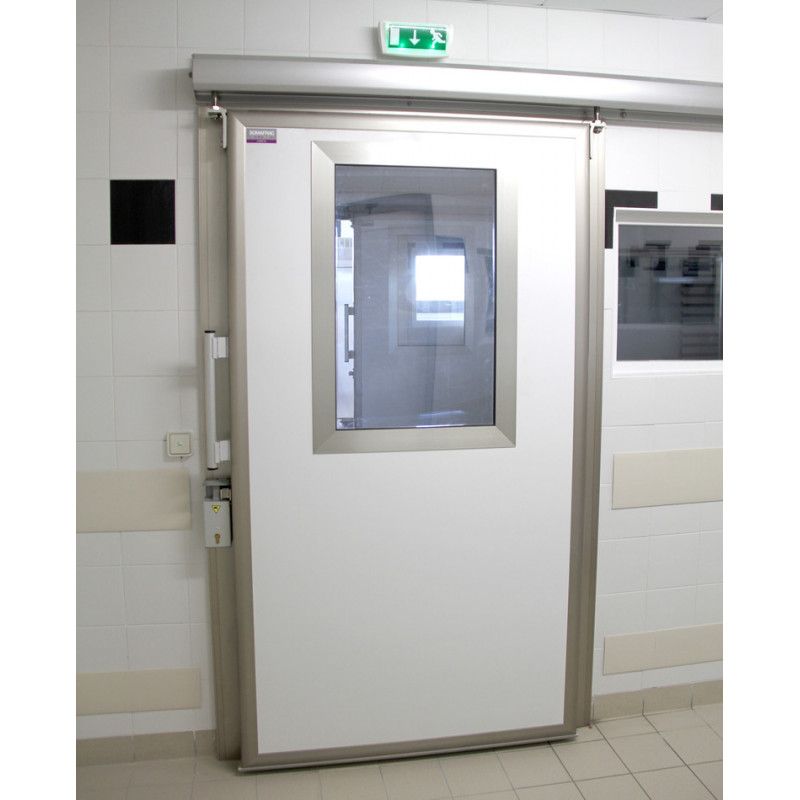 Porte de chambre froide coulissante semi-isotherme Paladium gauche - Somafracl - 1000x2000 mm_1