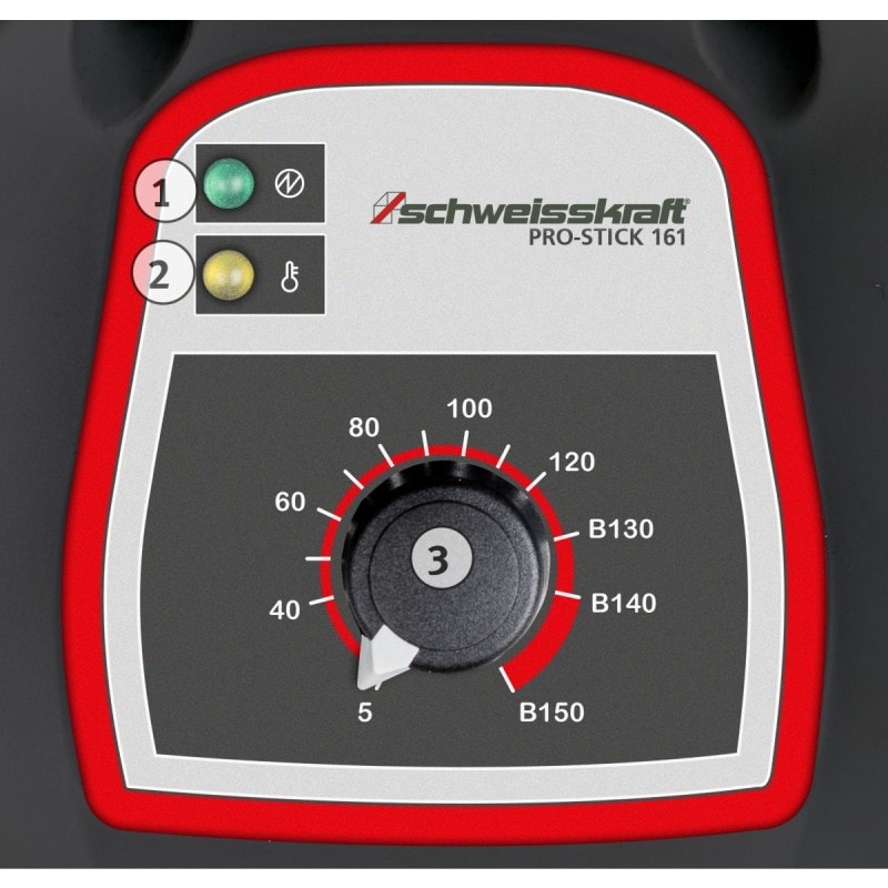 Poste à électrodes professionnel Schweisskraft PRO-STICK 161 - Modèle 230V ultra-compact et léger_1