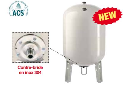Réservoir à vessie RV - de 24 à 500 litres, pression 10 bars - Calpeda Pompes_1