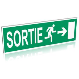 Sec14 - panneau directionnel en aluminium composite - La Girafe - Dimensions 700mm x 200mm, 500mm x 150mm ou 300mm x 100mm_1