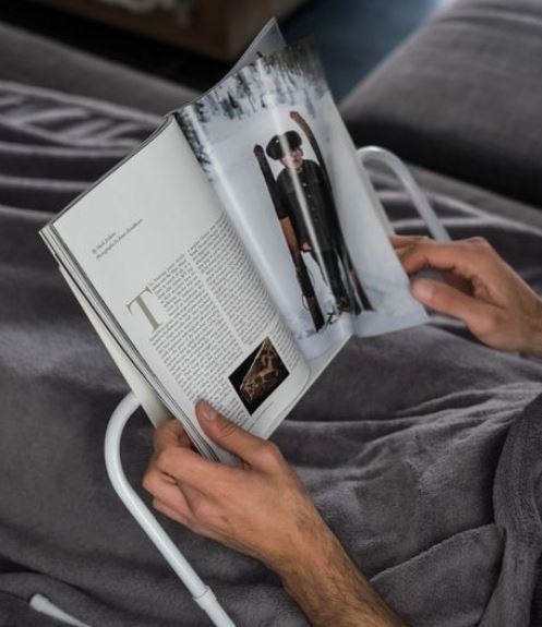 Support de lecture - tablette inclinable en PVC 36 x 22 cm - 3 hauteurs réglables_1