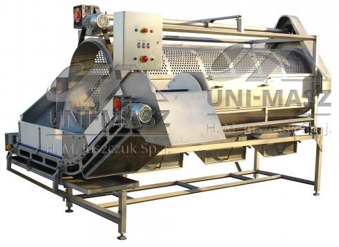 Calibreuse alimentaire - Uni Masz - à tambour pour tri des fruits et légumes avec tamis PVC/Inox_1