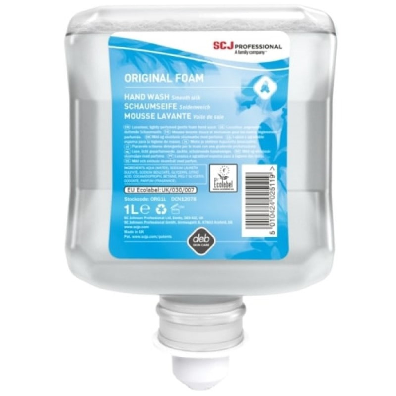 Purmouss deb original foam savon mousse deb sc johnson 1l (org1l) unite_1