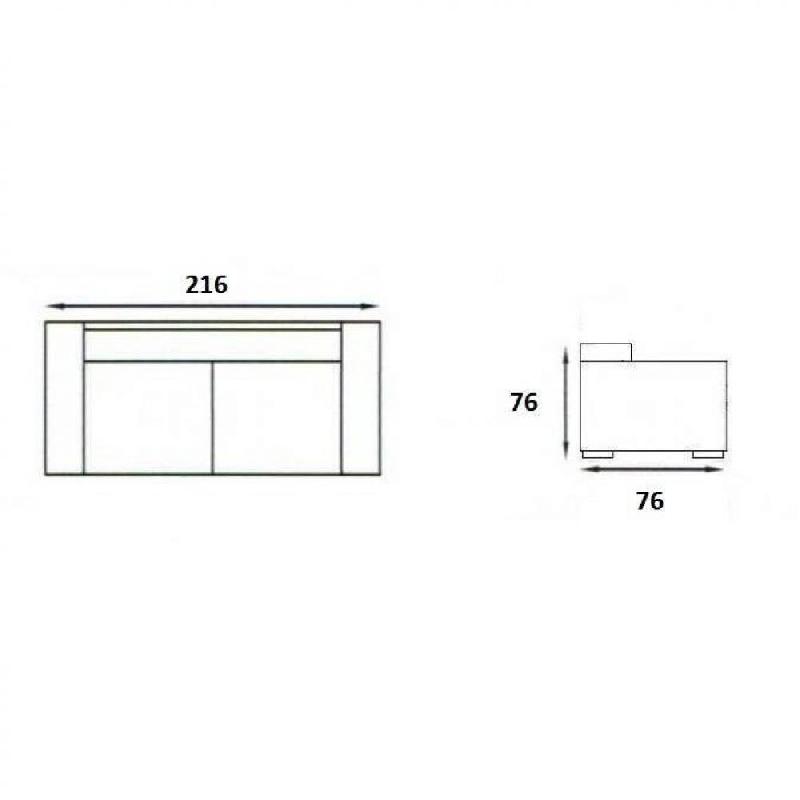 Canapé 3 places design scandinave EGSMARK - piétement en chêne - cuir noir - rembourrage NOSAG 40kg/m3_1