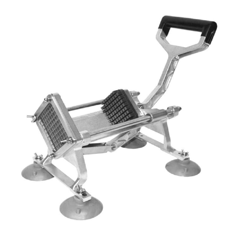 Coupe frites professionnel - structure aluminium - lames inox - 4 découpeurs inclus - fixation ventouse ou murale_1