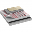 Film quadrillé en polyéthylène ALUFLOOR 110 g/m² - Isolation thermique pour plancher chauffant - Rouleau 50 m² (1m x 50m)_1