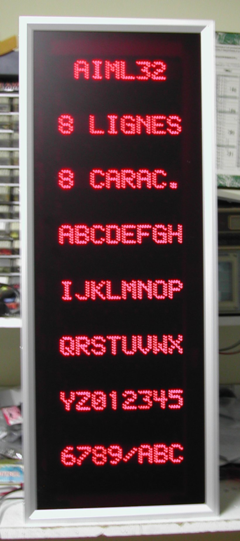 Afficheur industrielle multi-caractères alphanumériques, multi-lignes idéal pour le ligne de production, atelier... - Série AIML - AIMLBC - AIML3C - AIML7C_1