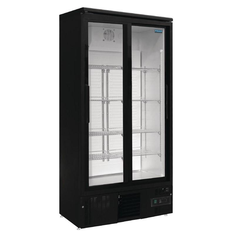 Arrière-bar vertical double porte coulissante Série G - 490 litres | Polar - GJ448_1