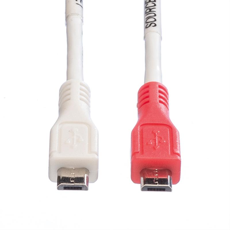 VALUE Câble chargeur USB 2.0, Micro B - Micro B, M/M, 0,3m_1