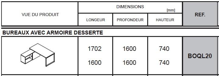 Bureau individuel Ogi Q avec crédence - MDD - Anthracite_1