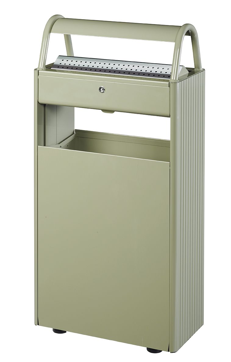 Réf. 56447 Kopa - Cendrier corbeille sur pied 12L/60L - Rossignol - Gris ciment_1