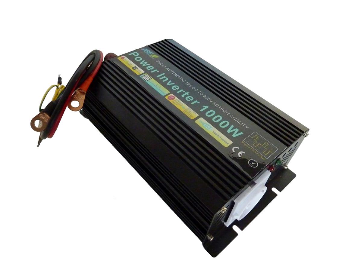 Transformateur / convertisseur de tension 1000W 12V-230V - compact, silencieux, rendement élevé >90%_1