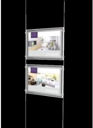 Porte-affiche de magasin A4 - 1 face - Visualpros - 378 x 290 mm - LED haute luminosité_1