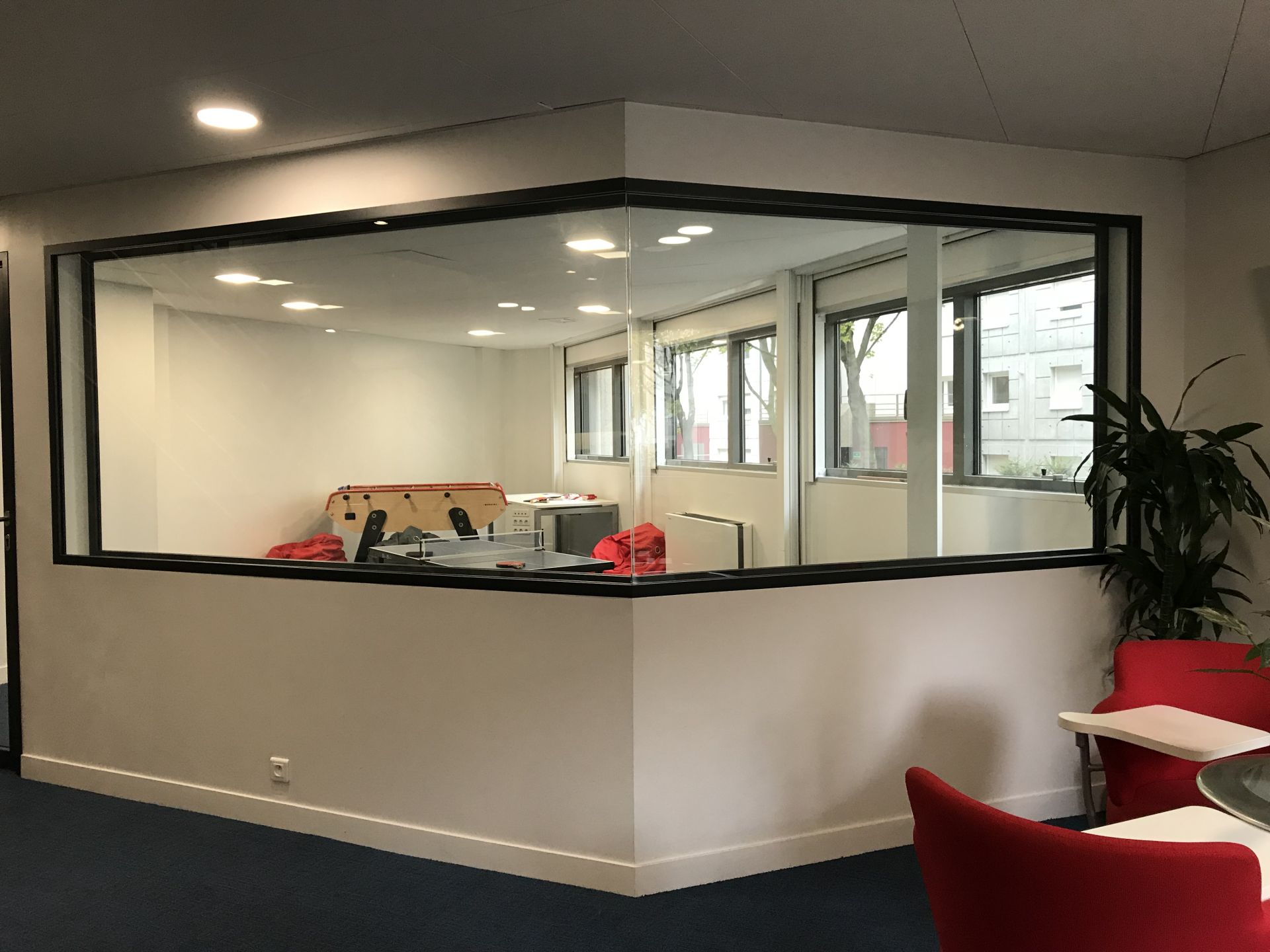 Cloison amovible bord à bord - Omnidec - panneaux mélaminés sans couvre-joints_2