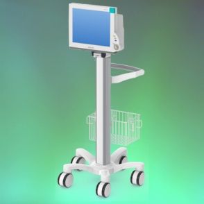 Chariot informatique e-Cart Philips 1 - pré-configuration pour monitoring Philips Intellivue Series - Ergonoflex - aluminium anodisé - 25 kg_1