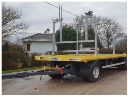Remorque ou semi-remorque spécifique - 1 à 3 essieux pour transport d'équipements et d'engins adaptés_1