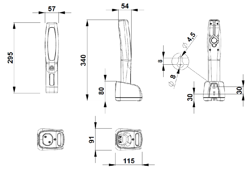 Baladeuse LED rechargeable BLR-19 - 19 LED Ultra White, autonomie 9h, IP64, IK09_1