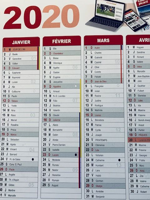 Calendrier publicitaire - adapté à vos besoins pour bureau, maison, atelier et archives_1