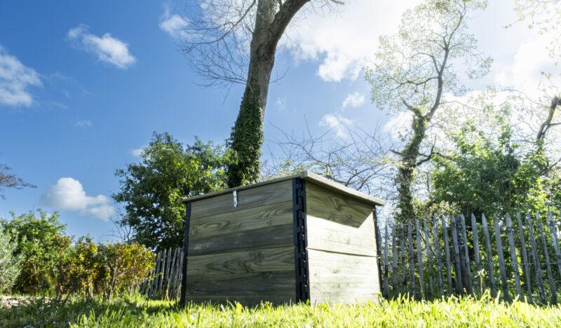 Composteur Poly Collectif droit - 300L à 1000L - Résineux ou Douglas brut/raboté_1