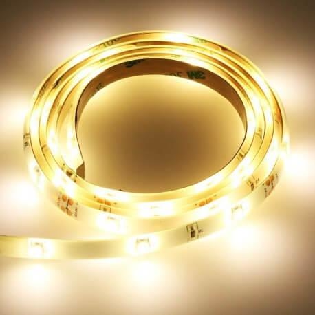 Pack éclairage LED avec capteur de mouvement - Rubans LED blanc chaud pour lit ou meuble, détecteur PIR intégré_1