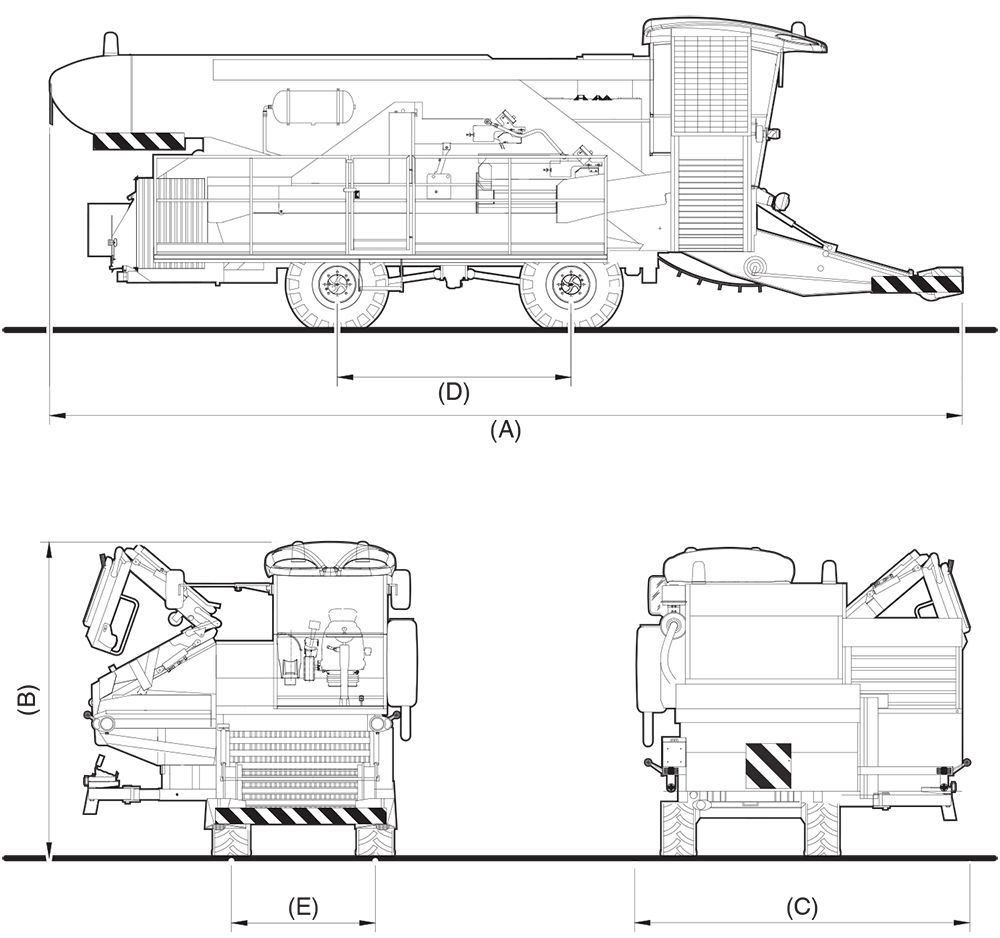 Récolteuse de tomates TH X - capacité de récolte 60 à 70 t/h - puissance 144 kW_1