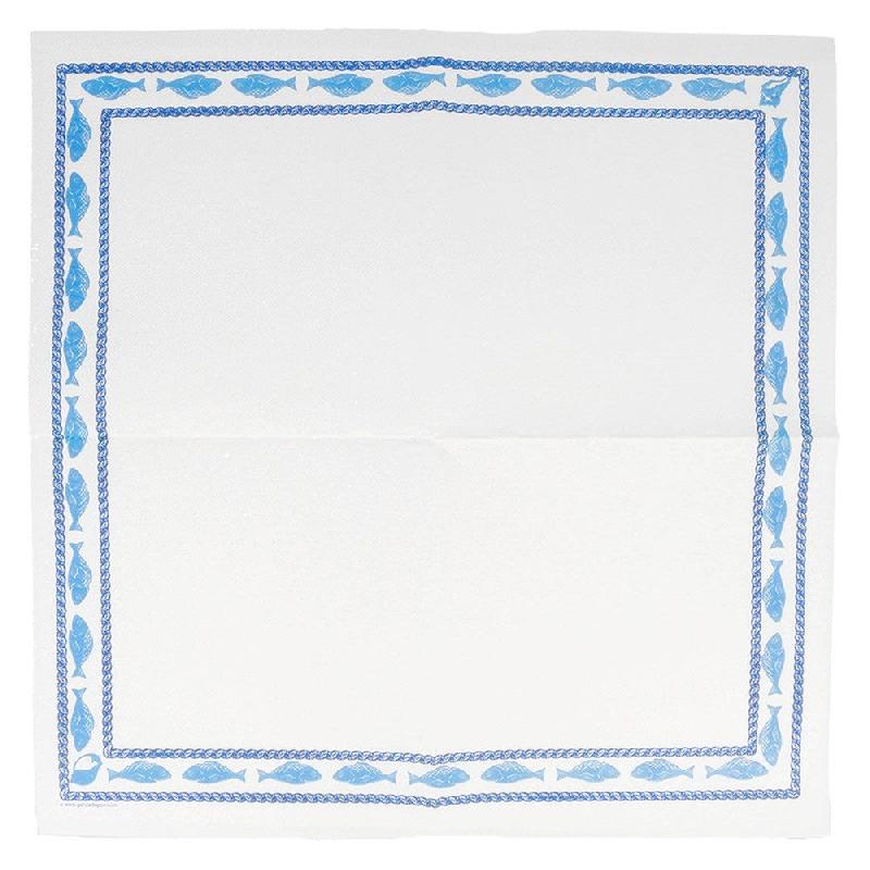 Serviette papier gaufré 2 plis blanc Marisqueria 40x40cm - par 1200_1