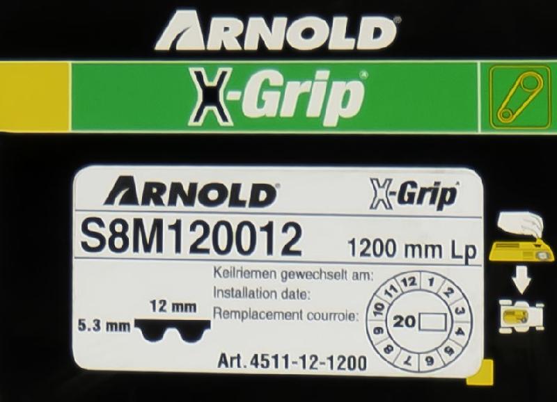 Courroie dentée trapézoïdale X-Grip - Type 120S8M1200_1