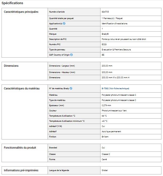834705 - signalisations sécurité travail - brady - dimensions: 200.00 mm w x 200.00 mm h_1