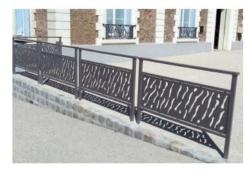 Barrière Venise - Jesignale - Acier, 2 longueurs disponibles avec options de pose et finition peinture_1