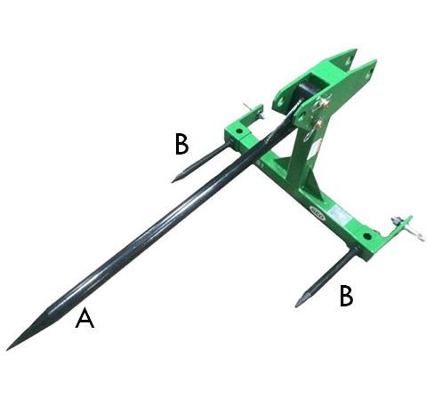 BS 500 pique-bottes - Geo - 3 fourches - 380 mm - 35 kg_1