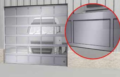 Porte sectionnelle Full Vision sur mesure - Matériau de haute qualité et durable - Luminosité maximale et économie d'énergie_1