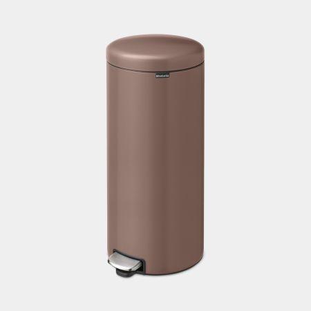 Poubelle à pédale newIcon -30 litres - Satin Taupe - Brabantia - Volume 30 L - Revêtement satiné - Pédale en métal inoxydable_1