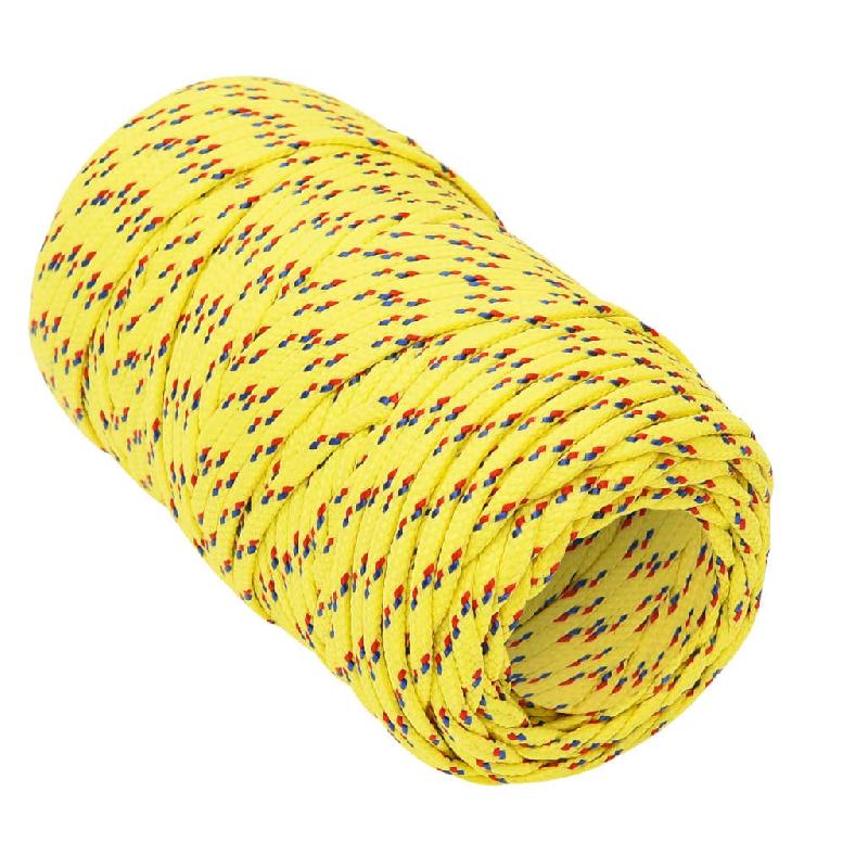 Vidaxl corde de bateau jaune 2 mm 100 m polypropylène 152584_1