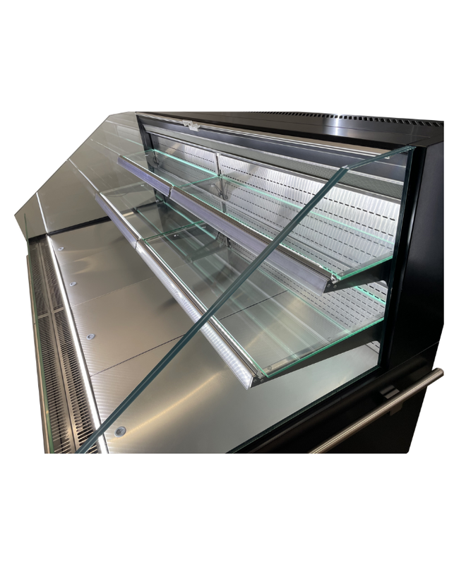 Vitrine réfrigérée semi-verticale 2 niveaux MILANO SUSHI - EORION SU13 2 niv et EORION SU20 2 niv - 1330 mm et 1955 mm de largeur - LED - -1°C à +7°C_1