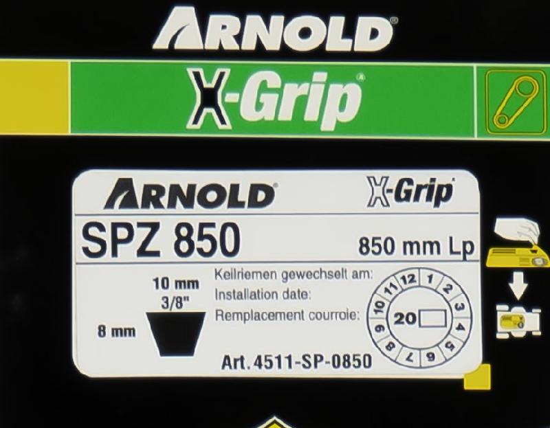 Courroie trapézoïdale X-Grip V - type SPZ 850_1