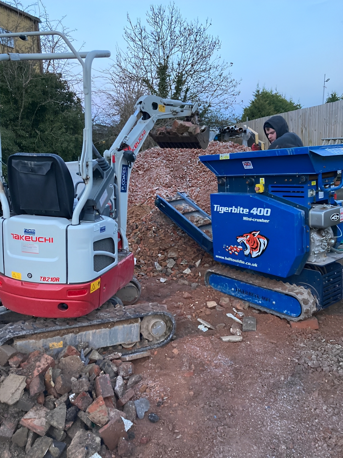 Concasseur tigerbite 400 avec moteur Kubota Diesel