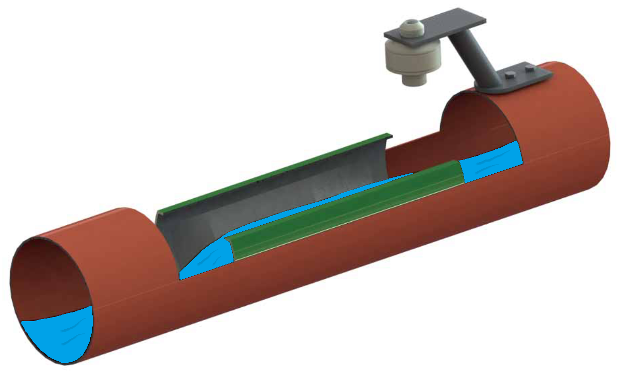 Canal Venturi Palmer-Bowlus - jaugeur circulaire en fibre de verre pour conduits DN 100 à 800_1