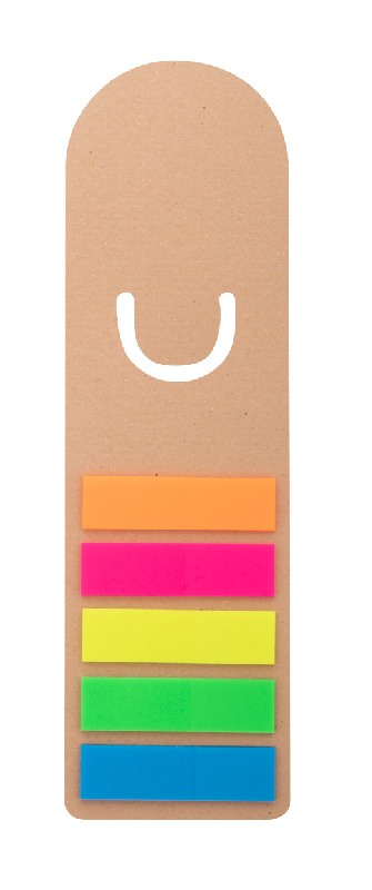Marque-page personnalisé - papier kraft recyclé - 100 marqueurs plastifiés en 5 couleurs - impression quadri incluse_1