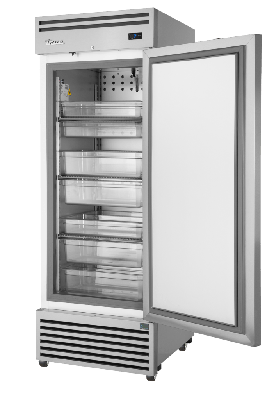 Armoire réfrigérée négative GN2/1 Inox 1porte pleine 435L True_1