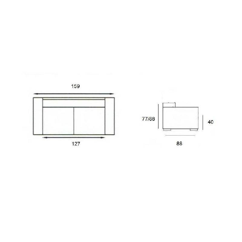 Canapé fixe ALTUS 2 places bi-matière prune et blanc - design moderne et confortable_1